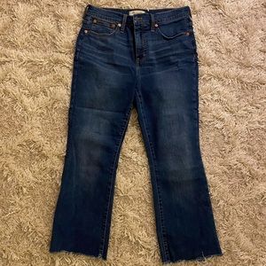 Madewell Crop High Waist Cali Demi Boot Jeans